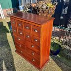 Teakhouten Ladenkast Apothekerskast thumbnail 2