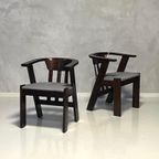 Brutalist Eettafelstoelen Vintage Eetkamerstoelen Prijs P/St thumbnail 2