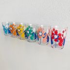Set Vintage Limonade Glazen Jaren 70 Stippen thumbnail 8
