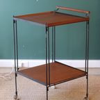 Mid-Century Teak Serveerwagen thumbnail 8