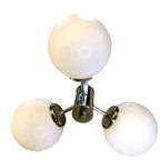 Hanglamp Art Deco, Lamp Met Bollen Opaline Glas, Reliving thumbnail 5