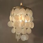 Opaline Capiz Parelmoer Vintage Schelp Hanglampen Meerdere Beschikbaar thumbnail 4