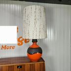 Vintage Keramiek Lamp West-Germany Oranje Fatlava thumbnail 10