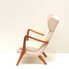 Deens Design Vintage Fauteuil Met Crème Bekleding Uit De Jaren ’70 thumbnail 2
