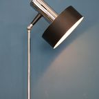 Prachtige Mid Century Tafellamp In Zwart En Chroom - Italie Jaren 60 - Design Bureaulamp thumbnail 3