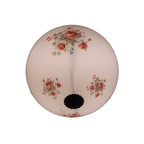 Witte Glazen Bollamp Met Bloemen thumbnail 4