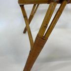 Vintage Rotan Tafel Bijzettafel Rohe Noordwolde Jaren 60 thumbnail 11