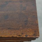 Elegante Vroeg 18e Eeuwse Antieke Engelse Ladekast/ Commode Gemaakt Van Eikenhout Met 5 Lades thumbnail 9