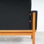 Poul Volther Zwart Leren Bank, 1960S thumbnail 15