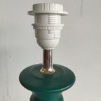 Vintage Tafellamp Kunststof Groene Voet Goudkleurige Topvitting thumbnail 5