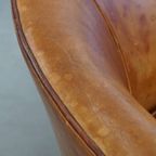Geweldige, Unieke Vintage Schapenleren Design Fauteuil Van Bart Van Bekhoven thumbnail 8