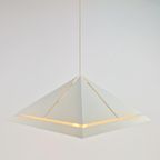 Vintage Hanglamp Dijkstra Lamp Metaal Pyramide 1970 Vierkant thumbnail 9