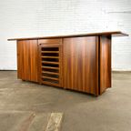 Italiaans Vintage Dressoir Kast Met Walnoot Hout thumbnail 2