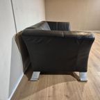 Rolf Benz 322 Zwart Leder 2,5 Zits Bank Design Anita Schmidt thumbnail 9