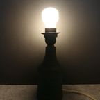 Vintage Keramiek Tafellamp Lamp Turquoise Zwart thumbnail 12