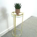 Messing Plantentafel Met Glazen Blad thumbnail 5