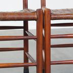 Set Van 6 Schuitema Eetkamerstoelen Uit De Shaker Collectie Met Gevlochten Leren Zitting En Rugle thumbnail 10