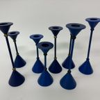 Set Of 17 Memphis Style Post Modern Candle Stick , 1980’S thumbnail 14