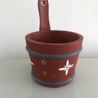 Allmoge Zweedse Houten Pot Handbeschilderd thumbnail 2