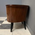 Small Kidney Shaped Cabinet With Glass On Top 1960S thumbnail 3