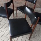 Set Van 4 Eetkamerstoelen Jaren 60 Bovenkamp Stoelen Aksel Bender thumbnail 6