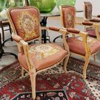 Brocante Vintage Gobelin Queen Ann Stoeltje, Fauteuiltje 03 thumbnail 13