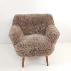 Vintage Bankstel Bruin Teddy | Bankje En Fauteuil Cocktail thumbnail 7