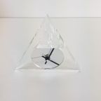 Vintage Junghans Plexiglas Tafelklok Hollywood Regency ‘70 thumbnail 9