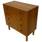 Vintage Ladekast Kastje Jaren 60 Teak Fineer Commode Design thumbnail 5