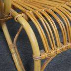 Unieke Dutch Design Rotan Fauteuil, 1950 thumbnail 9