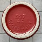 Large Ceramic Red Vase By Scheurich Germany Model 517-45 thumbnail 9
