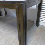 Prachtige Wenge Houten Brutalist Eettafel thumbnail 10