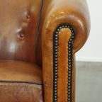 Mooie Grote, Luxe Schapenleren Clubfauteuil Met Een Unieke Uitstraling thumbnail 10
