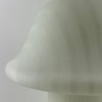 1 Of 3 Large White Crystal Glass Zebra Striped Peill And Putzler Mushroom Table Lamp Xl 1970 thumbnail 9