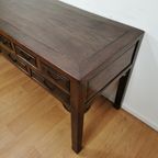 Grote Antieke Vintage Ladekast, Sidetable Muurtafel, Toonbank thumbnail 9