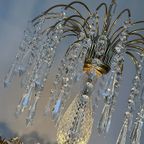 Grote Vintage Design Kristallen Brons Zak Kroonluchter thumbnail 6
