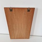 Vintage Spiegel Wandspiegel Teak Jaren 60 Sleutelkastje thumbnail 6