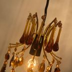 Murano Teardrop Hanglamp Kroonluchter Vintage Kristal thumbnail 14