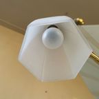 Plafondlamp Lamp 3 Arms Art Deco Jaren 30 Matglas Frans thumbnail 6