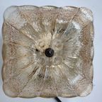 Vintage Plafondlamp Plafonnière Wandlamp Jaren '60 Sixties Glas Amber thumbnail 2