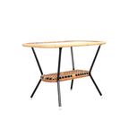 Vintage Rohé Rotan En Glas Salontafel, 1960s thumbnail 2