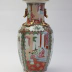 Chinese Rose Medallion Canton Export Porcelain Vase, Early 20Th thumbnail 10