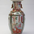 Chinese Rose Medallion Canton Export Porcelain Vase, Early 20Th thumbnail 10