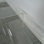 Set Van 2 Kunststof Gebogen Plexiglas Tafel thumbnail 8