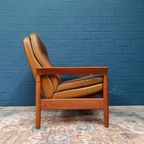 Vintage Fauteuil Met Voetenbank, Deens Design thumbnail 14