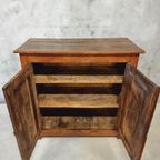 Antieke Kast Dressoir Eikenhout 19E Eeuws 115X114 Cm thumbnail 5