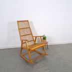 Design Hellerau Rotan Schommelstoel Vintage Stoel thumbnail 6
