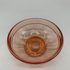 Art Deco Roze Persglas Schaaltje thumbnail 3