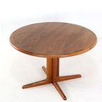 Korup Ronde 2x Verlengbare Eettafel Vintage Deens Massief Teak 'nollund' thumbnail 4