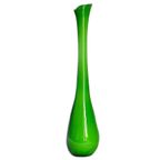 Grote Dubbelwandig Geblazen Murano Vaas In Groen, Jaren '70 thumbnail 3